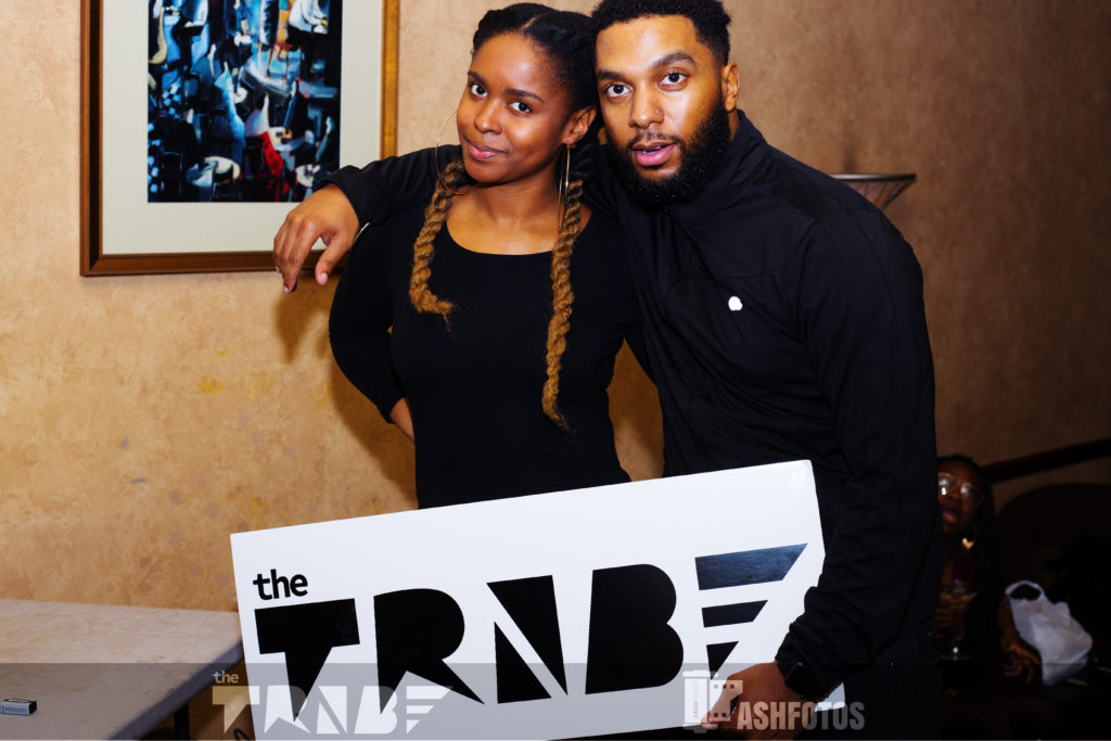 The TRiiBE cofounder, Morgan Elise Johnson, with Julian Love