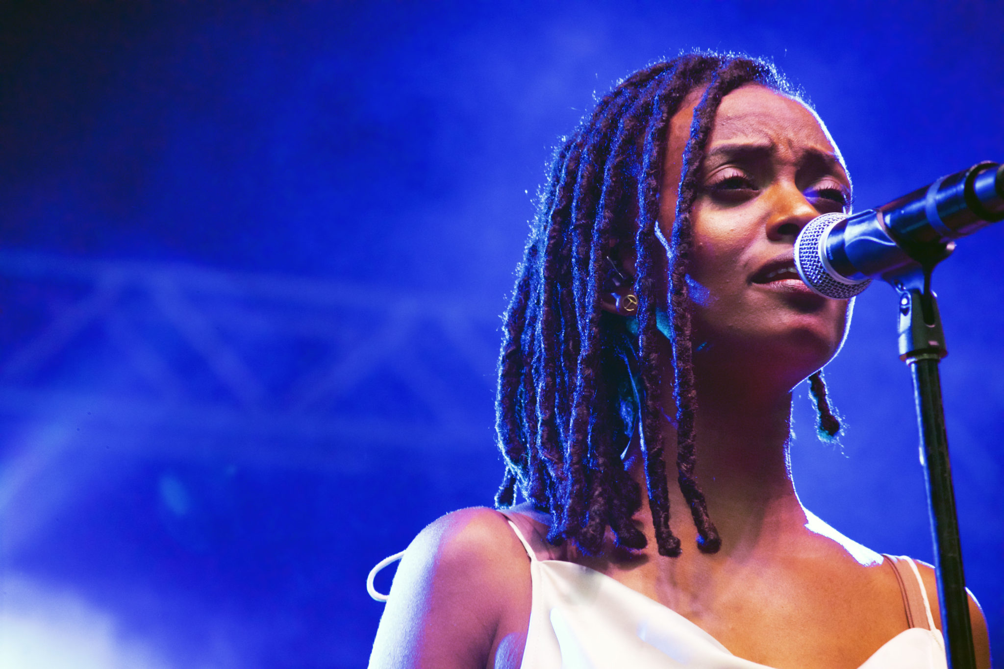 Kelela during her set | Photo by Nelson Okunlola (The TRiiBE)
