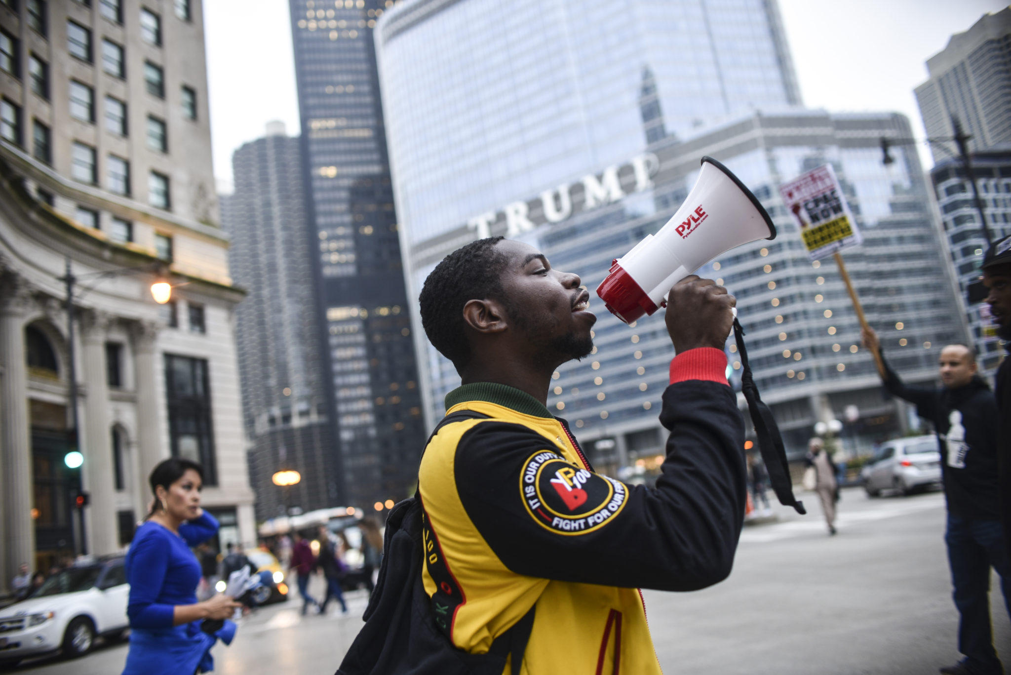 Parrish Brown, a young organizer with BYP 100.