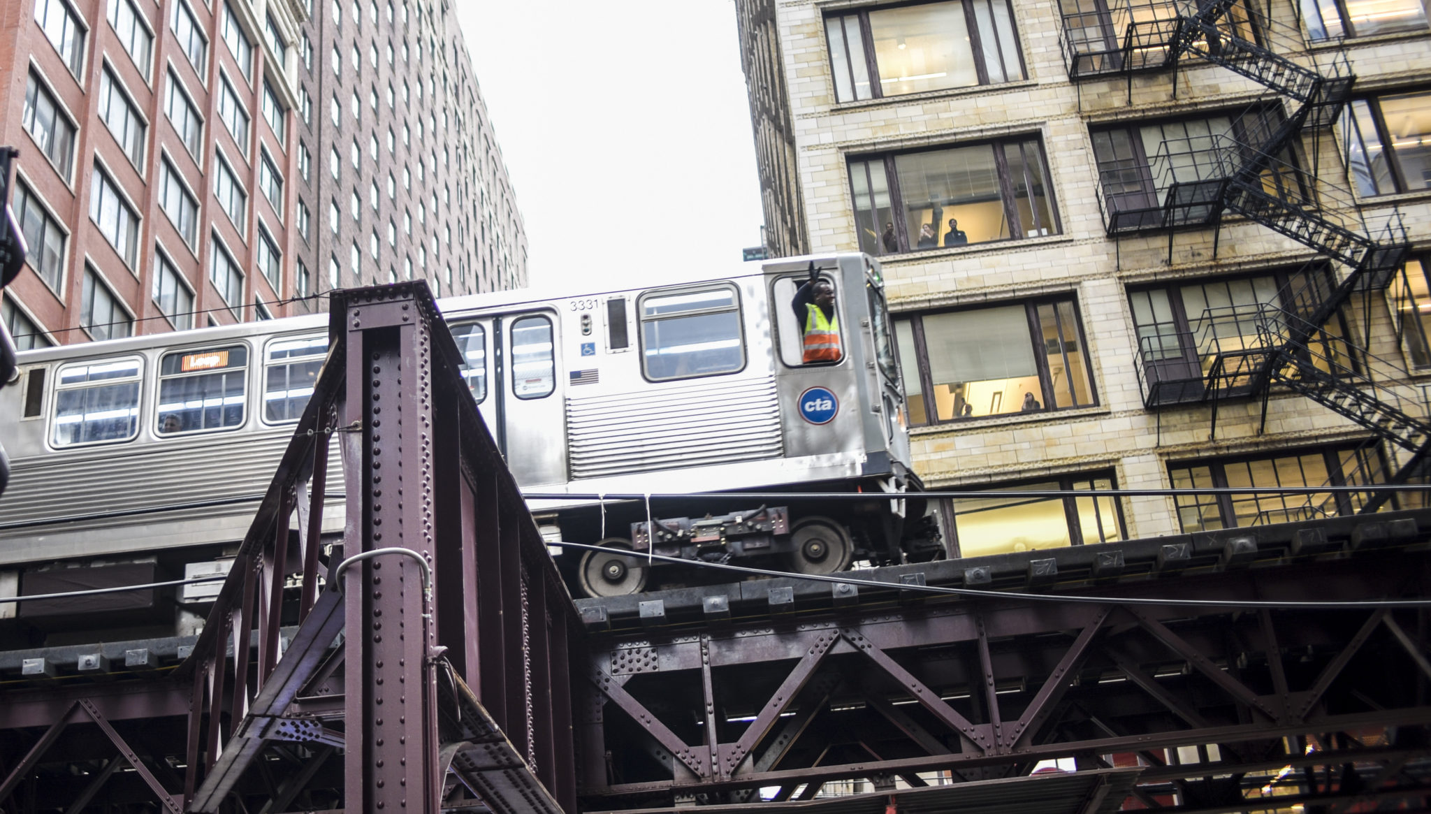Even the El conductor is happy to see justice for Laquan McDonald.