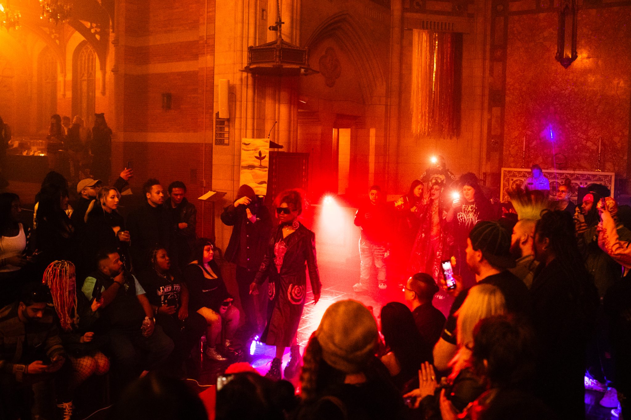 Models with alternate looks hit the runway at Chicago’s First Unitarian Church for RockStar Lifestyle Fashion Show.
