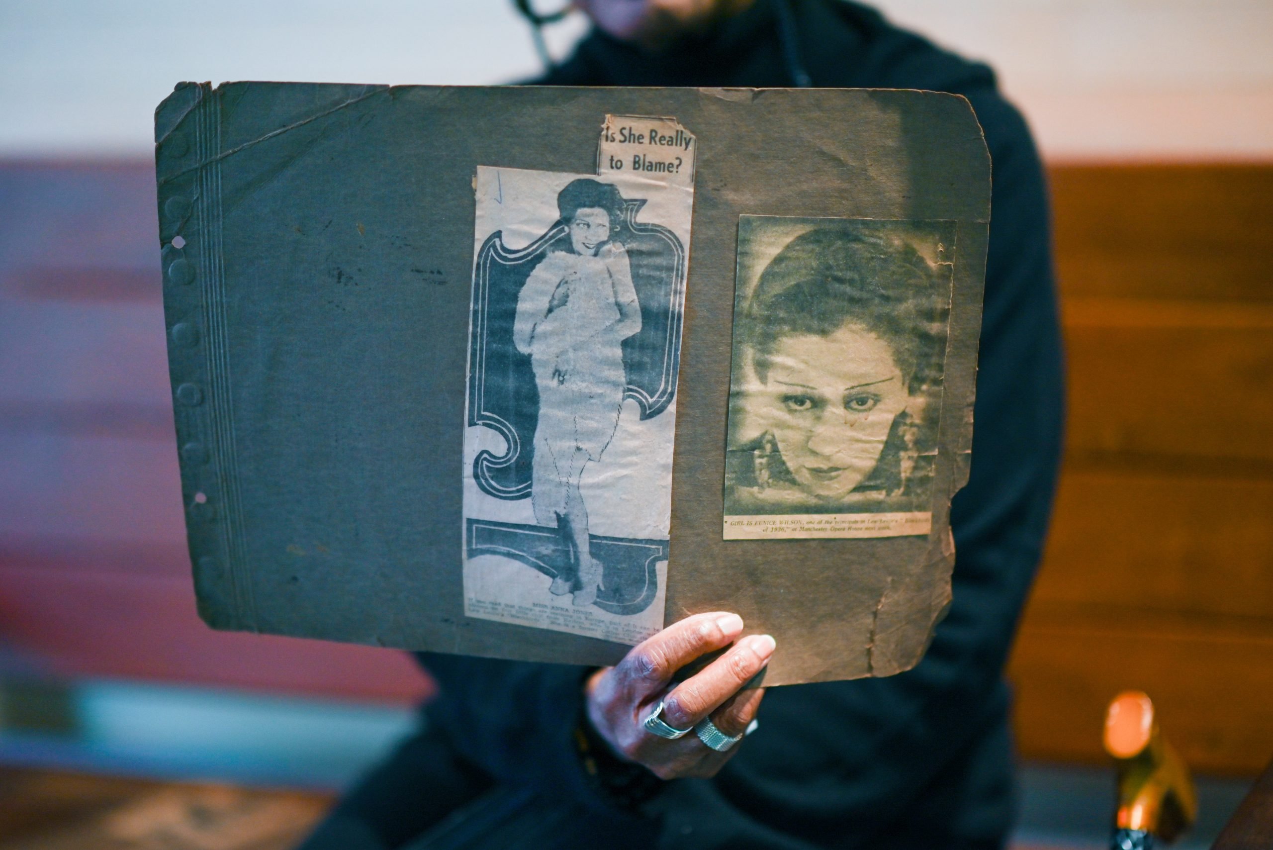 Close-up image of Kathleen's artifact. The headline says, “Is She Really To Blame?”