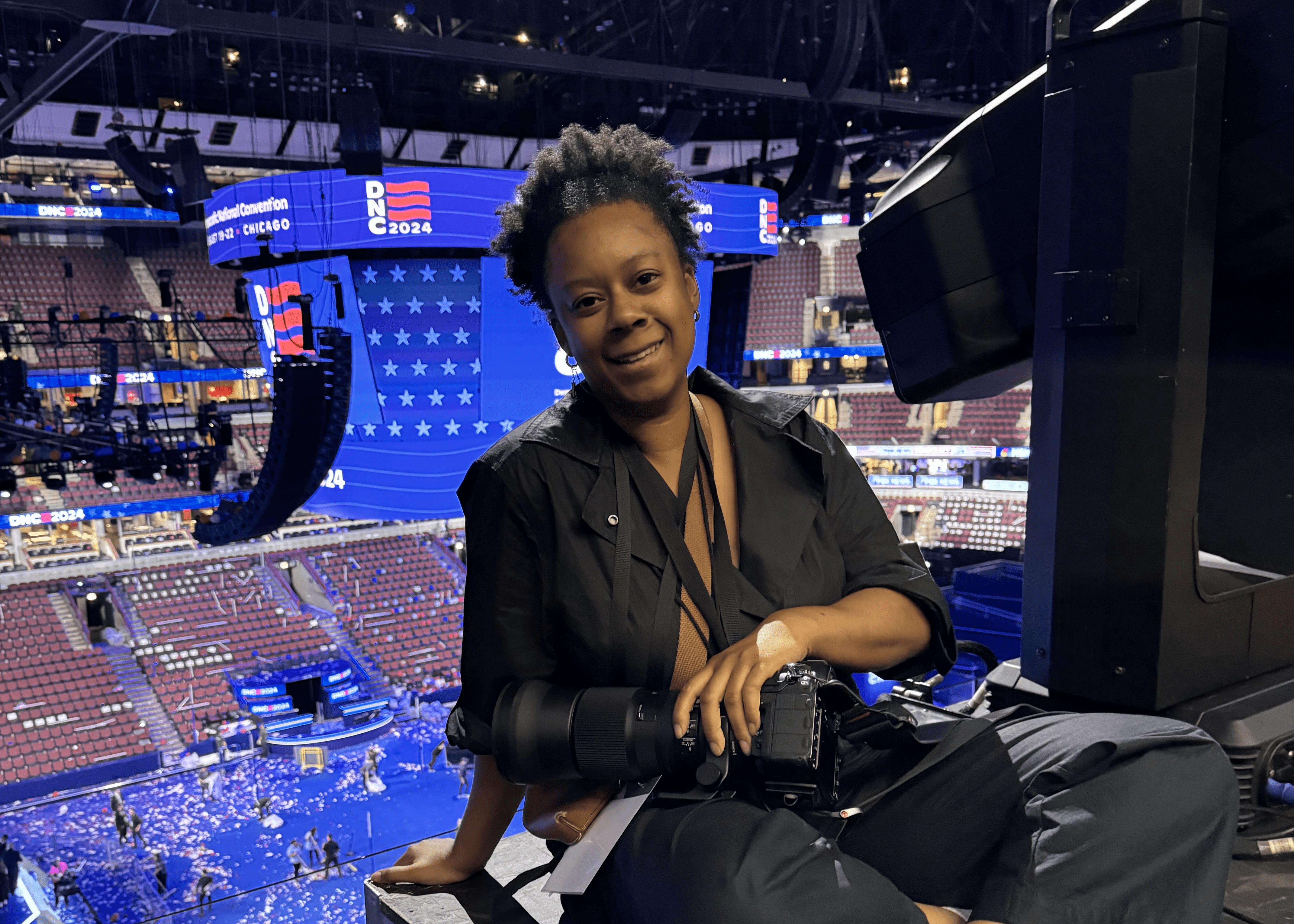 Fighting for space as a Black woman photographer at the DNC