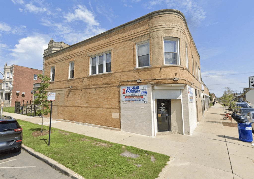 Del-Kar Pharmacy, which has been serving the community for 64 years, is a black-owned establishment located in North Lawndale at 3726 W. 16th St. Photo provided.