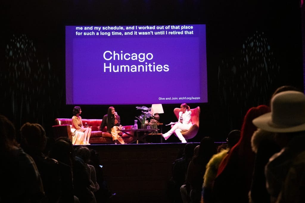 September 29, 2024, Law Roach an award-winning celebrity fashion stylist and published author spoke about his unique experience as an image architect at Thalia Hall in Pilsen hosted by the Chicago Humanities Festival and moderated by ABC-7 anchor Val Warner and and panelist Kristen Noel Crawley, owner of KNC School of Beauty. Photo by Ash Lane for The TRiiBE®