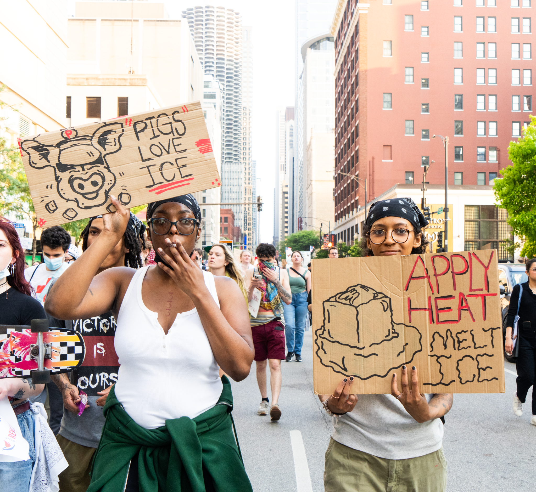 Photo gallery: Thousands in Chicago marched in protest of Trump’s ICE ...