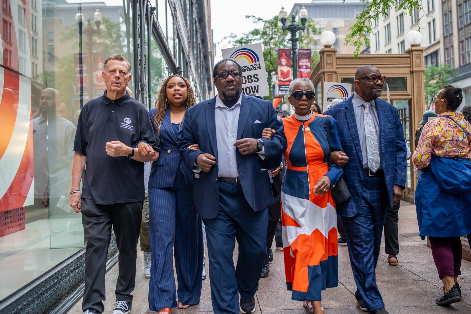 The Target Boycott continues as civil rights leaders, clergy and more lock arms at Chicago rally