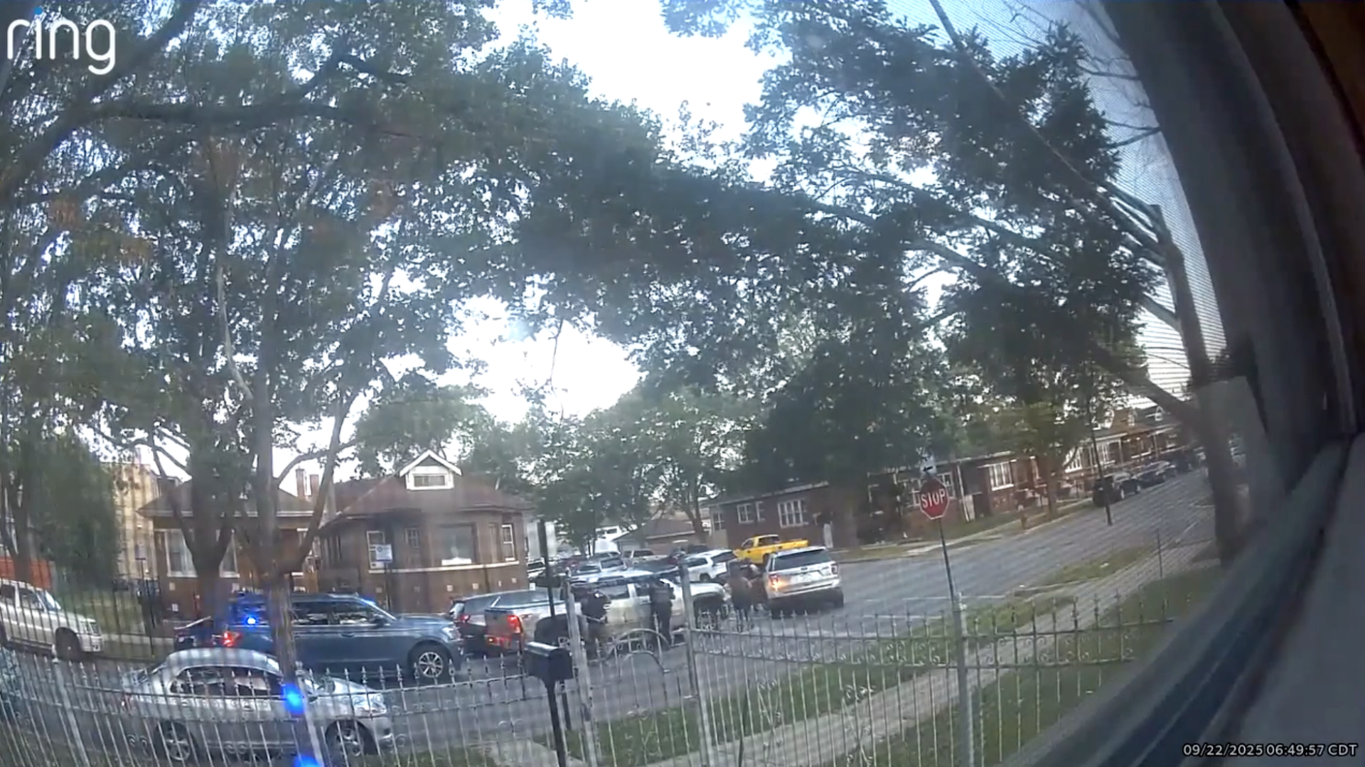 Doorbell camera captures ICE traffic stop in Chicago, Trump says Charlie Kirk told him to ‘save Chicago’