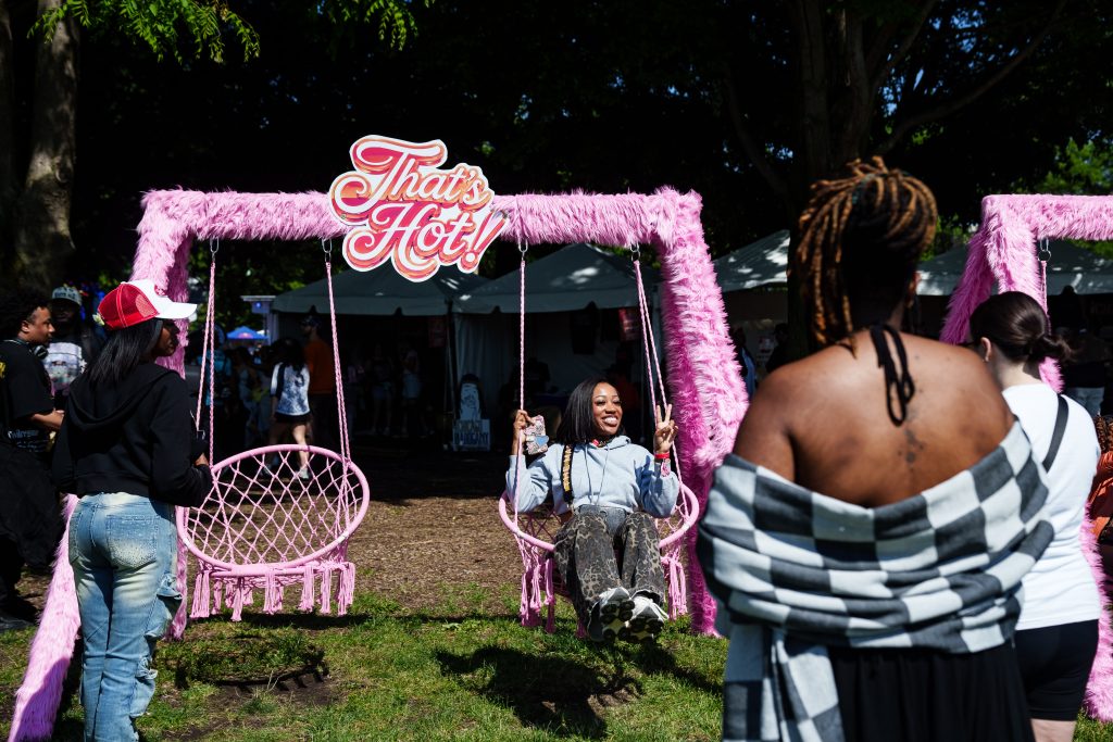 Festgoers enjoying the vibes at Forever Mine Music Festival in Chicago on May 24, 2026. Photo by Mike Hicks for The TRiiBE.