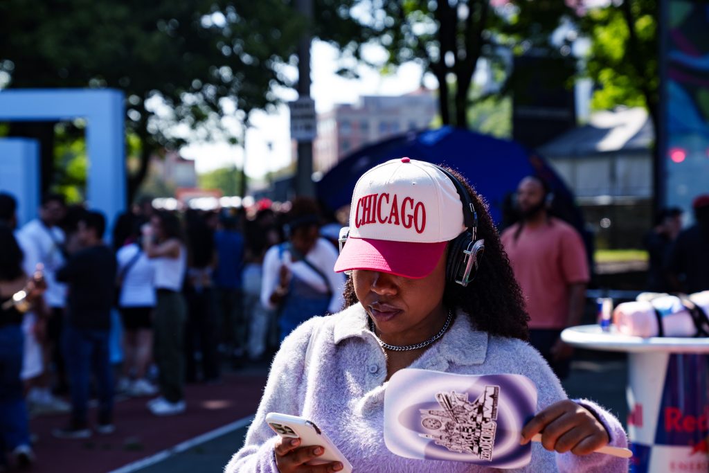 Festgoers enjoying the vibes at Forever Mine Music Festival in Chicago on May 24, 2026. Photo by Mike Hicks for The TRiiBE.