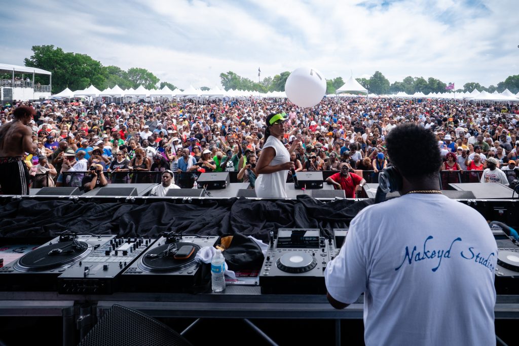 The crowd looks on as DJ Terry Hunter performs at the 2026 Chosen Few House Picnic & Festival. Photo by Kenn Cook, Jr. for The TRiiBE.