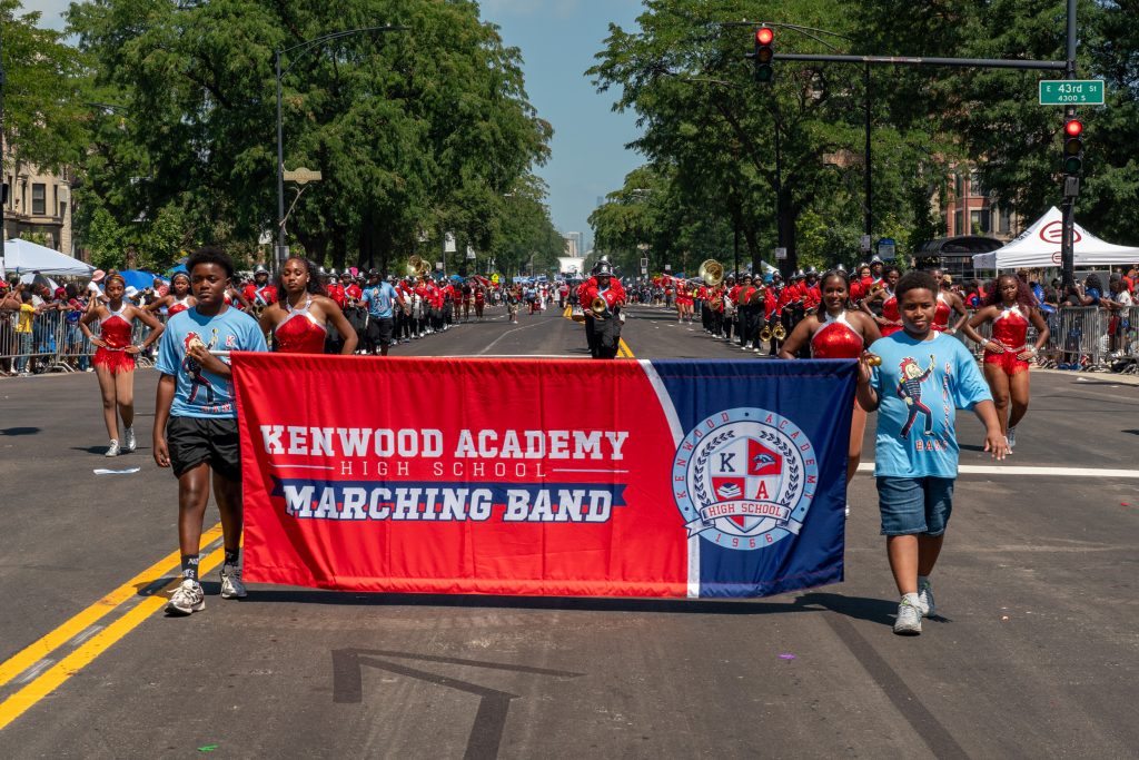 Kenwood Academy Marching Band Photo by Chan C. Smith for The TRiiBE.