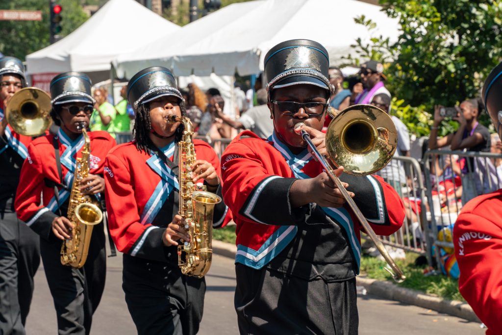 Kenwood Academy Marching Band Photo by Chan C. Smith for The TRiiBE.